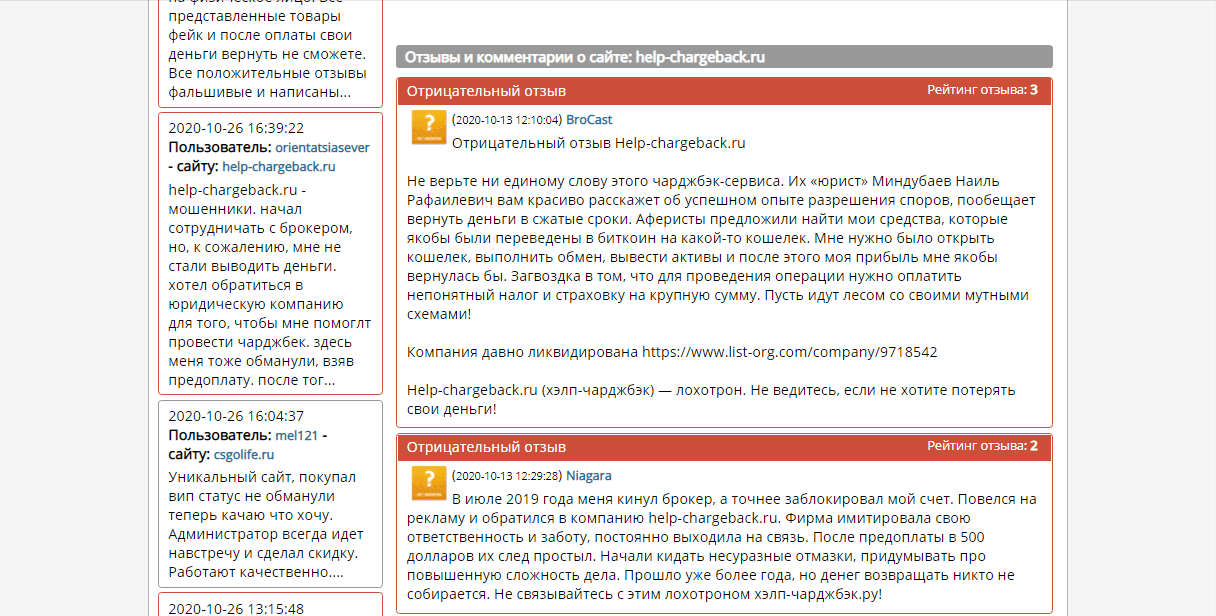 Отзывы о проекте