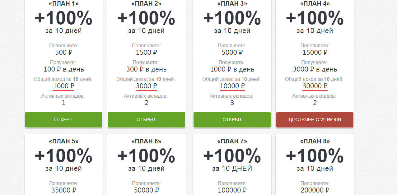 предложение проекта