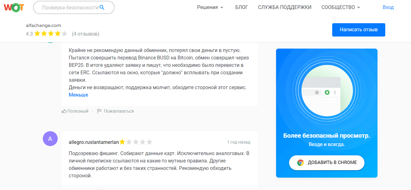 отзывы о проекте