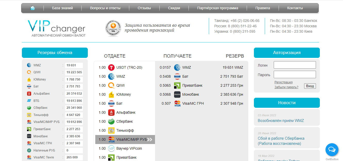 VIPchanger - очередные мошенники или реальный обменник?