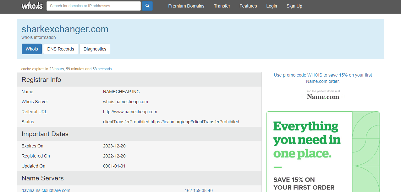дата регистрации криптовалютного лохотрона