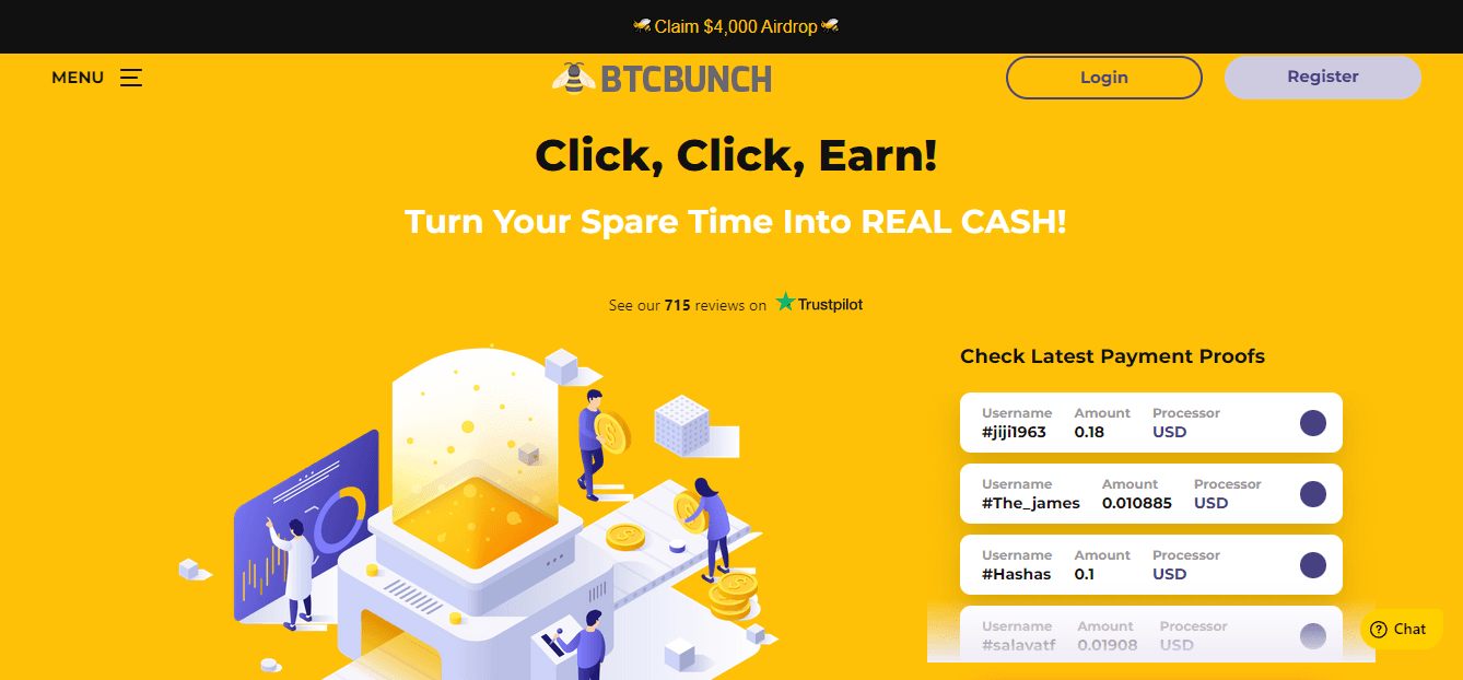 BTCBUNCH - очередной криптовалютный букс для потери времени