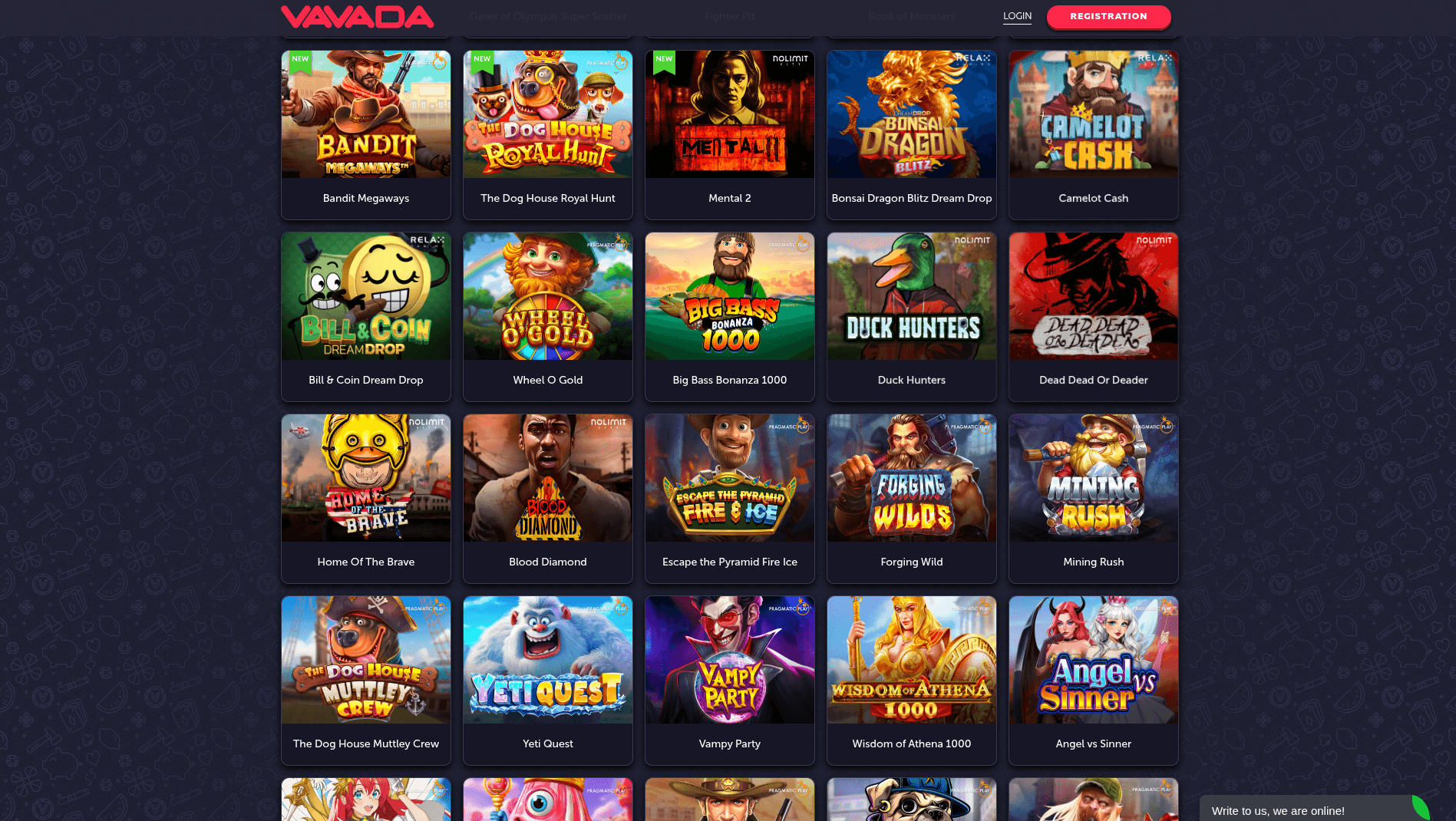 Vavada Casino - список игр