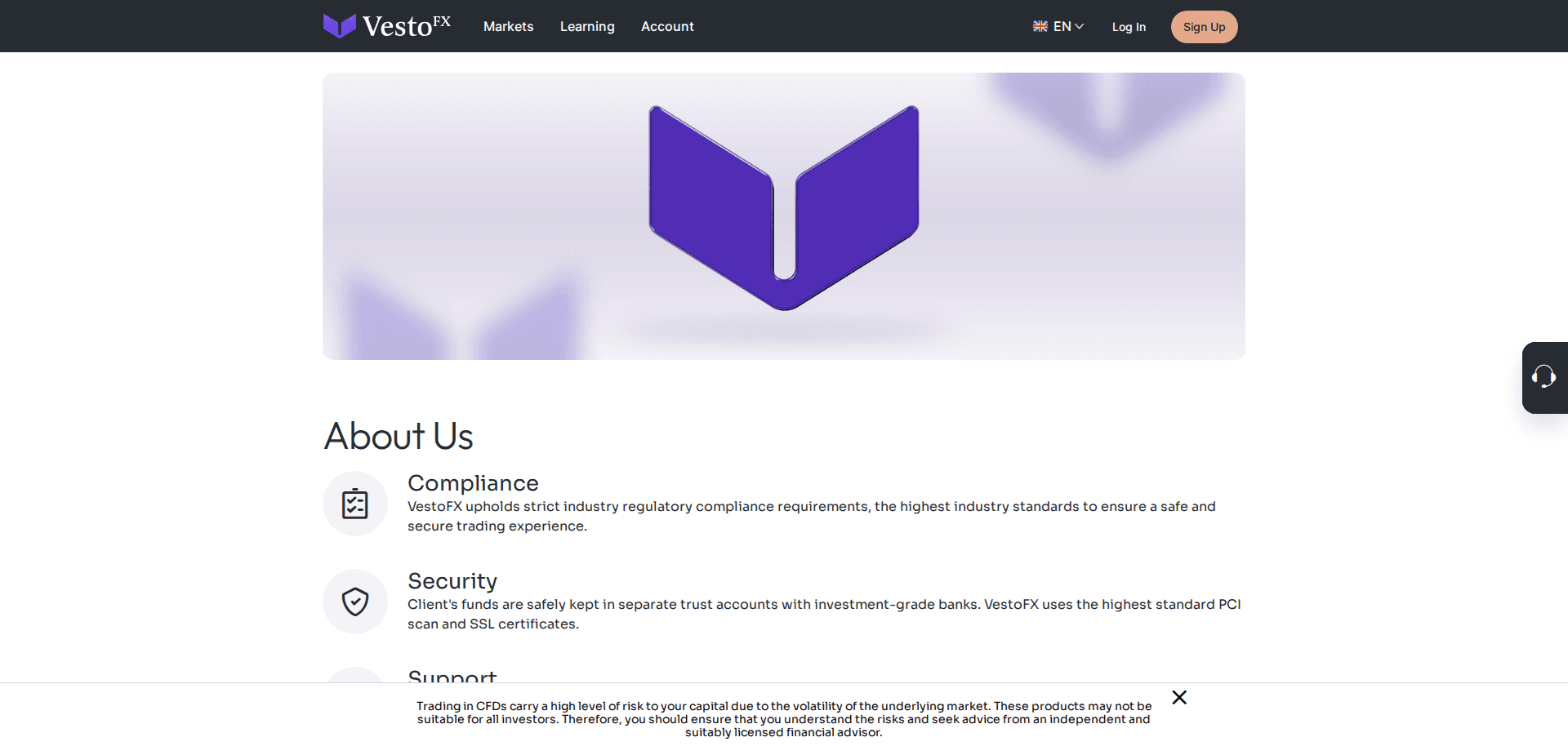 Website screenshot for https://wwwvestofx-int.scipiosoft.com/ - 3