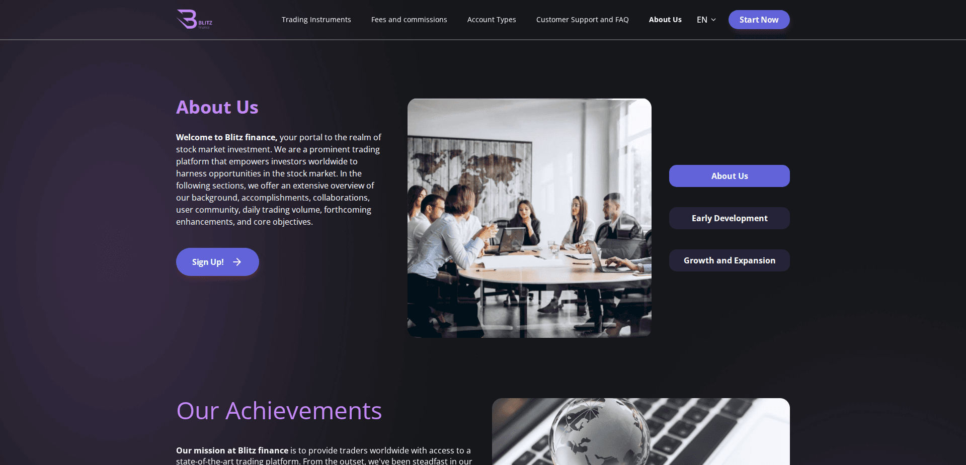 Website screenshot for https://blitz365finance.org/ - 3