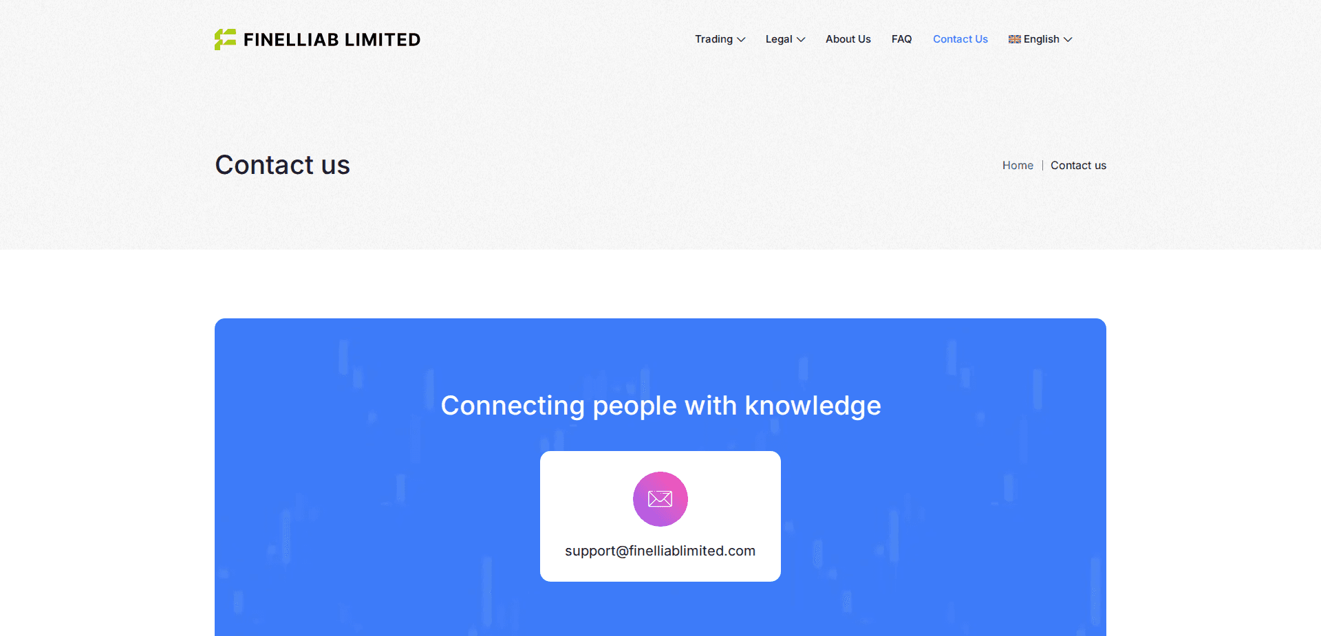 Website screenshot for https://finelliablimited.com/ - 2