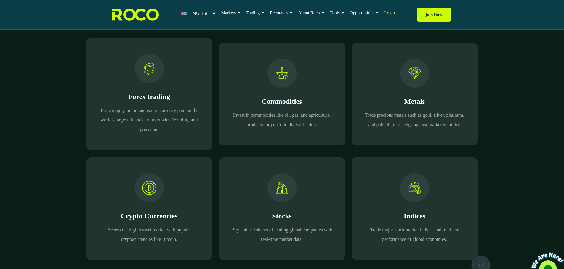 Платформа ROCO предложения для торговли