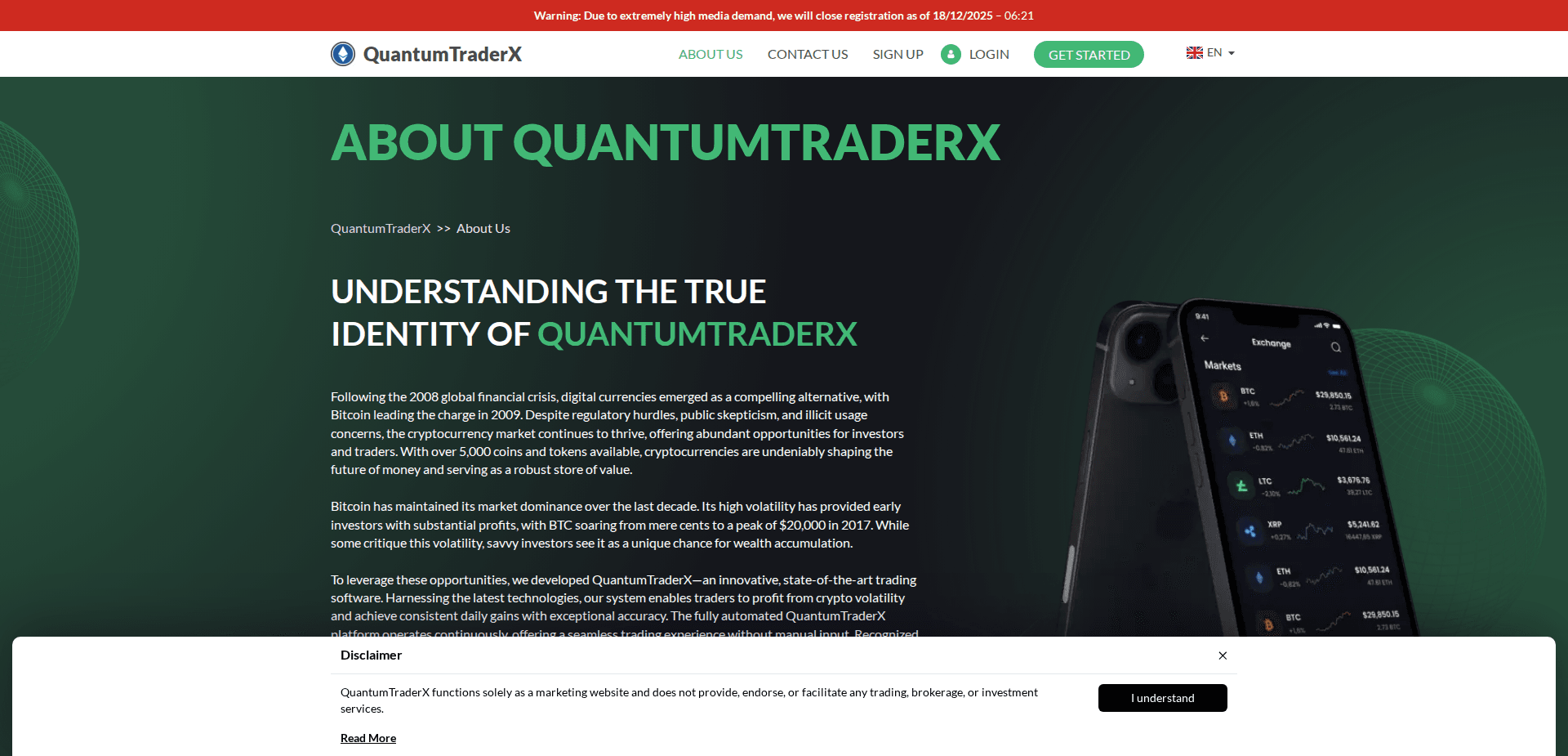 Website screenshot for https://quantumtraderxtech.com/ - 3