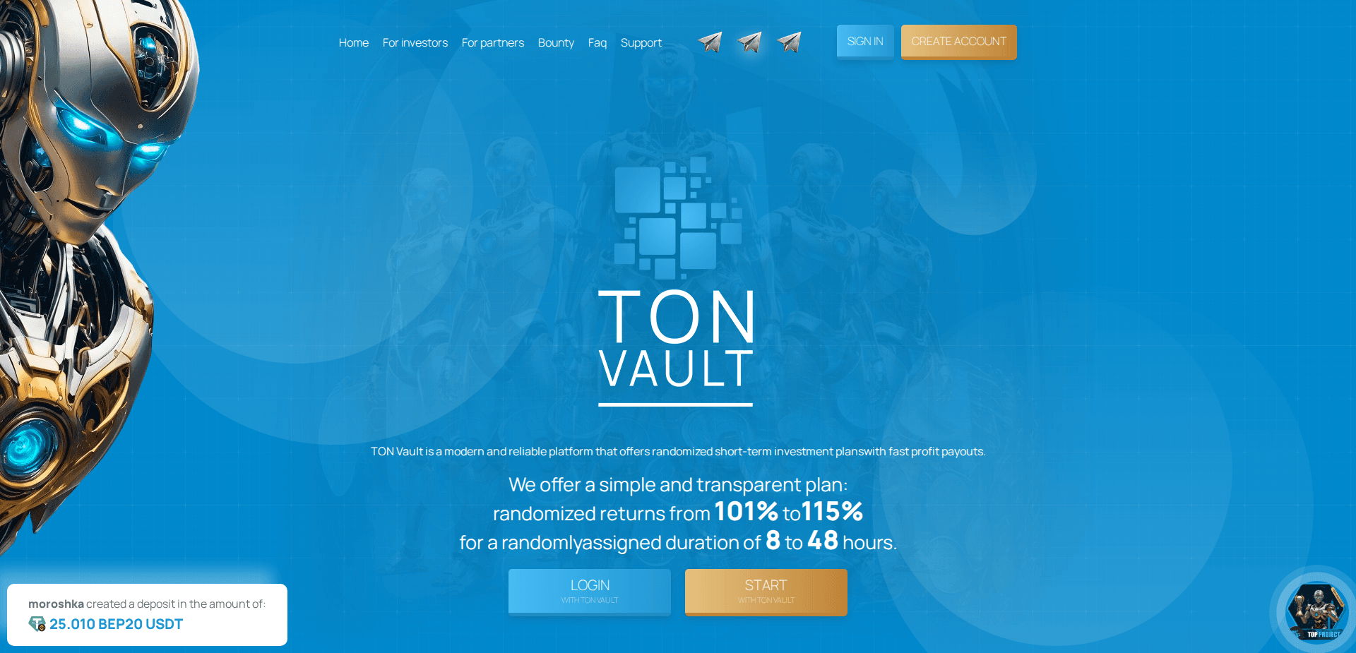 Website screenshot for https://ton-vault.com/ - 1