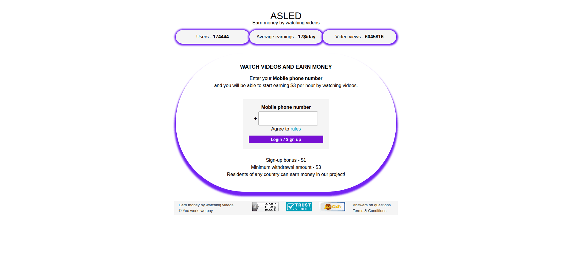Website screenshot for https://asled.pro/ - 1