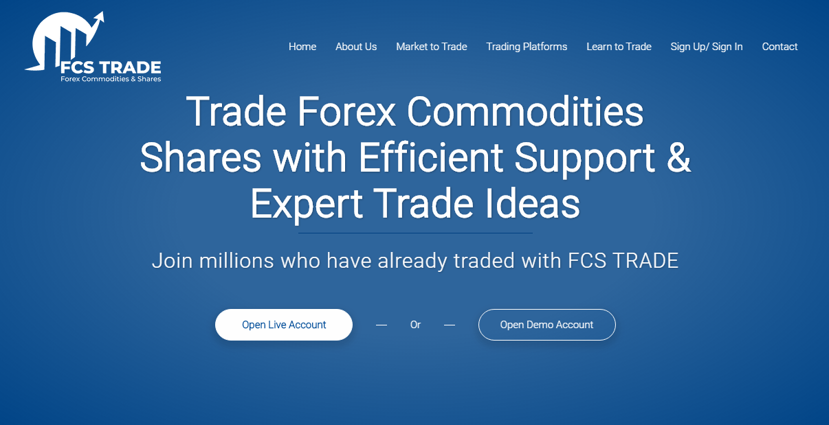 FCS Trade - фальшивый сервис под видом реального брокера 