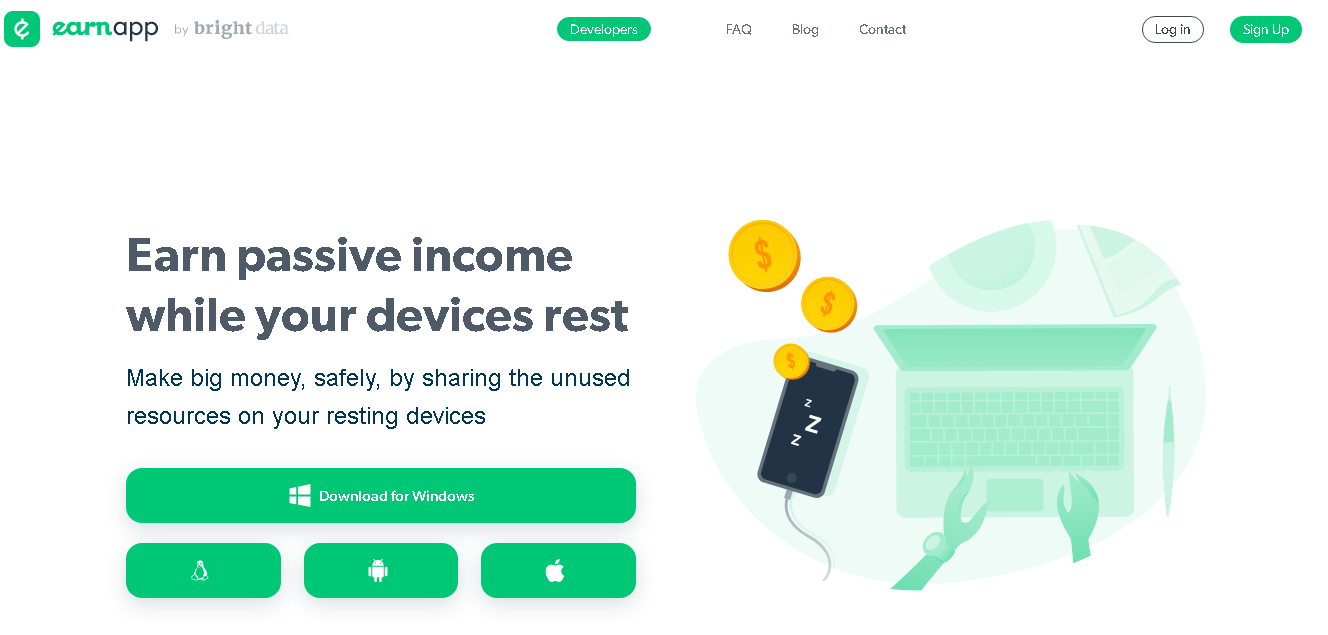 Earn App - новый проект для пассивной потери денег у мошенников