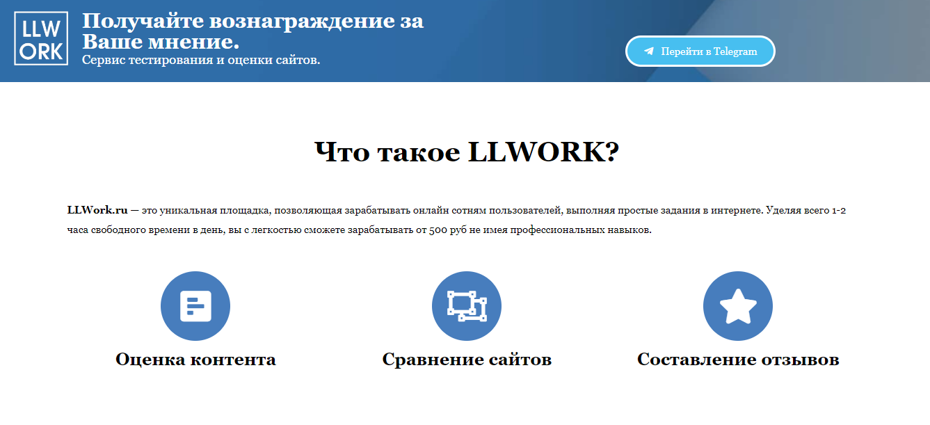 LLWork - новый мошеннический сайт для потери времени 